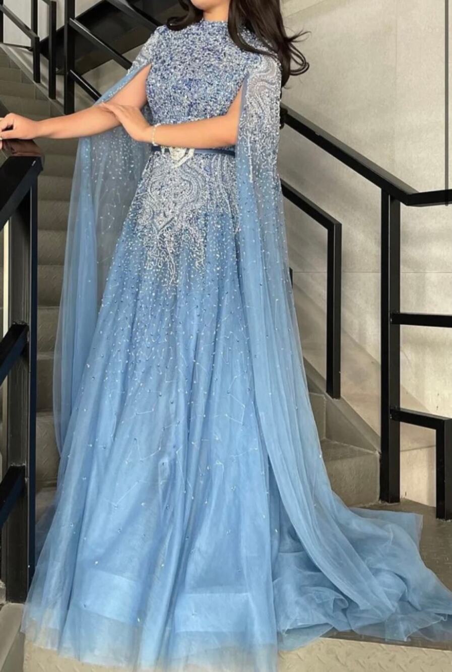 Blue Cape Gown *Size 8*